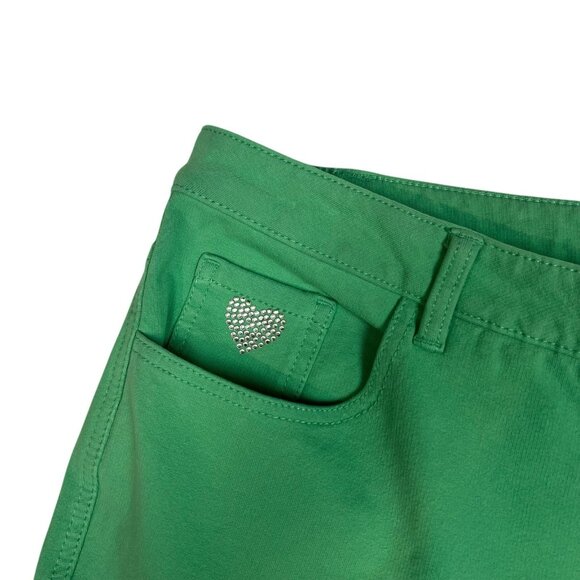 Quacker Factory Dream Jeannes Soft Knit Jeans Size 22W Seafoam Green A210151 - Picture 7 of 11